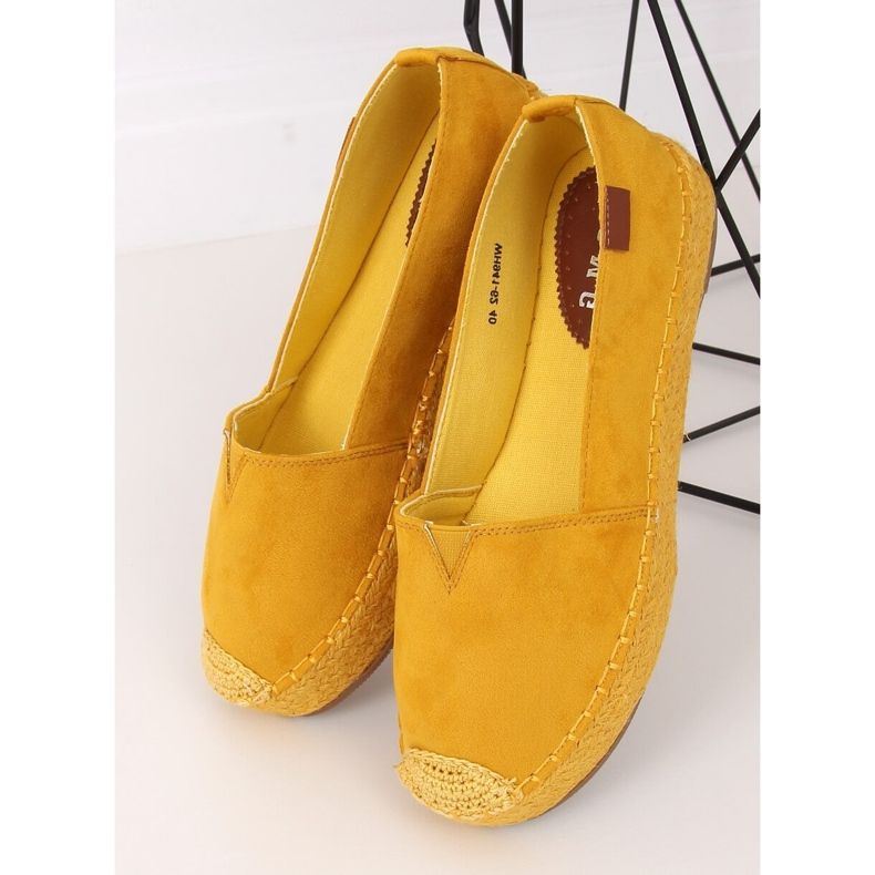 Dámské medové espadrilky WH941 žluté žluť 1