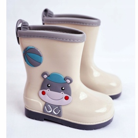 Dětské gumové galoše šedé hipo šedá 1 Dětské gumové galoše šedé hipo šedá 1