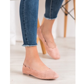 Small Swan Prolamované baleríny růžový 2 Small Swan Prolamované baleríny růžový 2