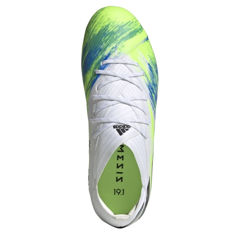 Kopačky Adidas Nemeziz 19.1 Fg Jr EG7239 vícebarevný bílý 2