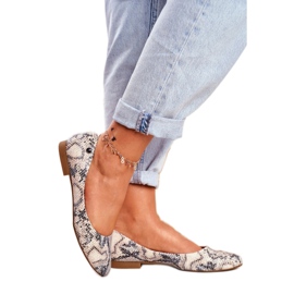 Balerínky zvířecího vzoru Sergio Leone BL611 hnědý šedá 1