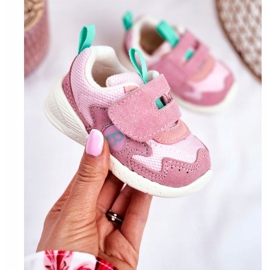 Apawwa Sportovní dětské boty se suchým zipem semišové růžové Malbred růžový 1