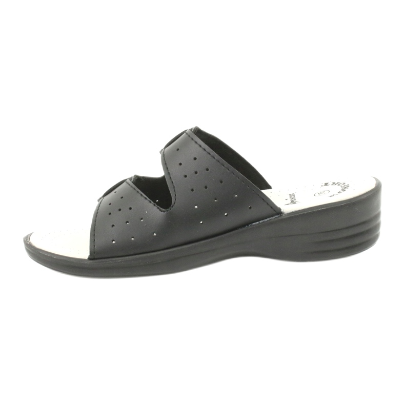 American Club černé pantofle na amerických sponách černá 1