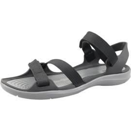 Sandály Crocs Swiftwater Webbing W 204804-001 černý šedá 1