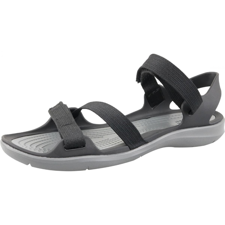 Sandály Crocs Swiftwater Webbing W 204804-001 černá šedá 1