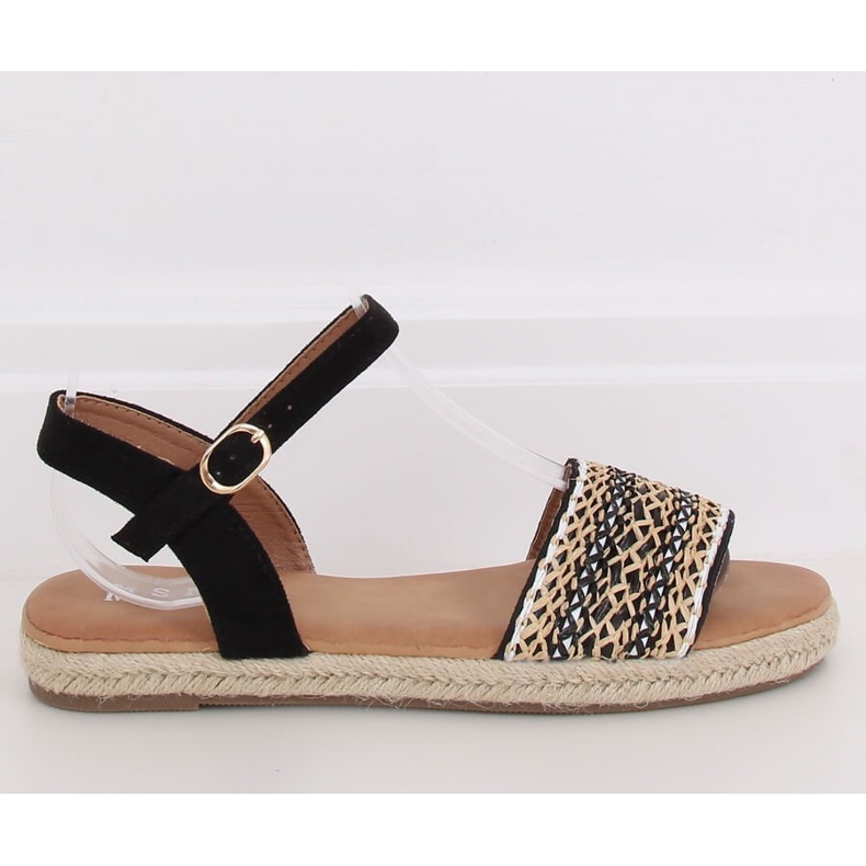 Černé dámské espadrilové sandály WH933 Black černá 2