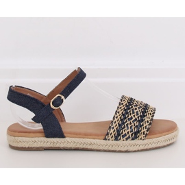 Dámské sandály espadrilky navy blue WH933 Denim Blue námořnická modrá 1