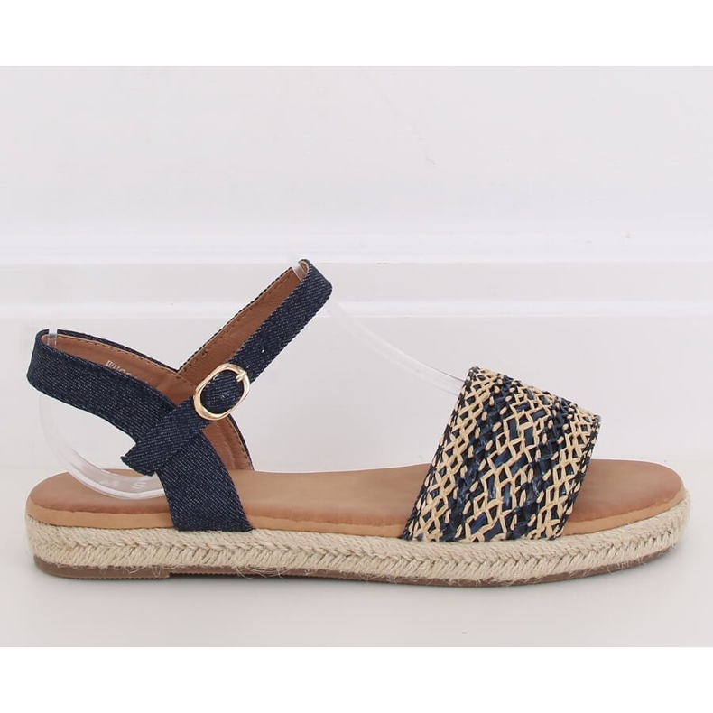 Dámské sandály espadrilky navy blue WH933 Denim Blue námořnická modrá 1
