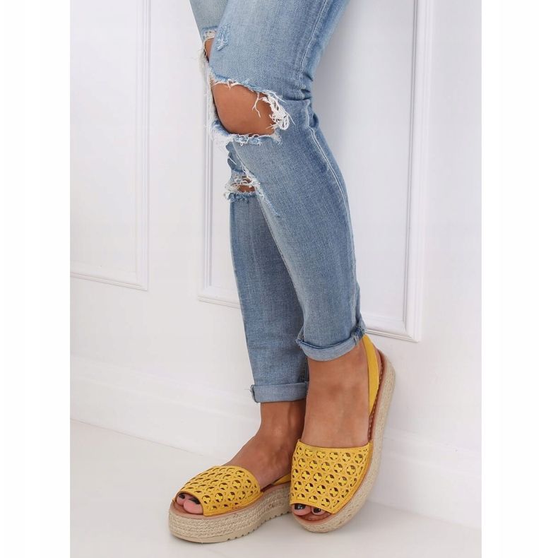 Sandály, espadrilky, med WH931 Yellow žlutá 1