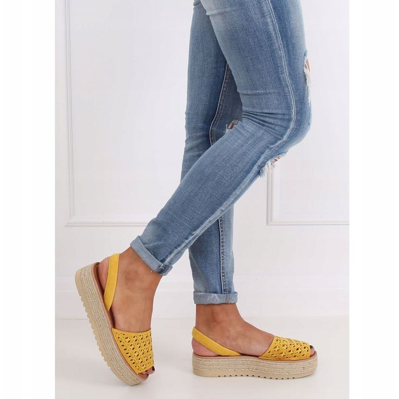 Sandály, espadrilky, med WH931 Yellow žlutá 2