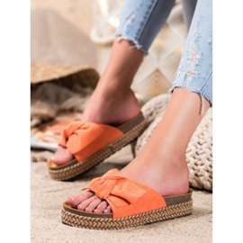 Comer Pantofle Na Vysoké Platformě pomerančový 1