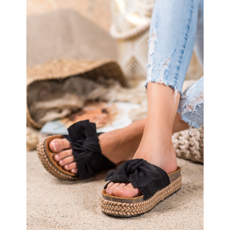 Comer Pantofle Na Vysoké Platformě černý 2