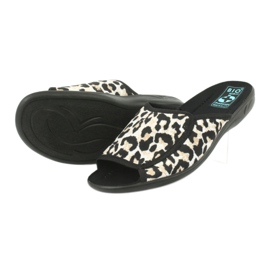 Dámské pantofle Adanex 13795 panther béžový černá 3