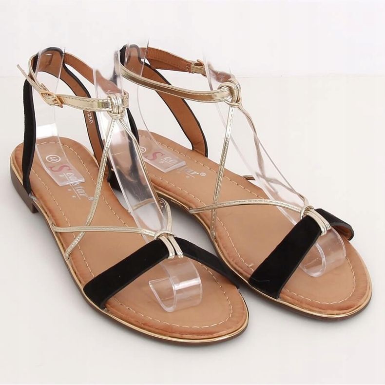 Černé dámské sandály JH125P Black černá 1