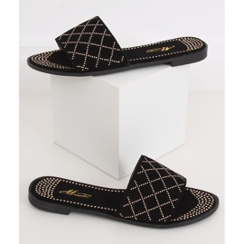 Černé dámské černé pantofle Q-85 Black černá 2