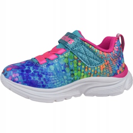 Skechers Wavy-Lites Jr 81385N-MLT vícebarevný zelený 1