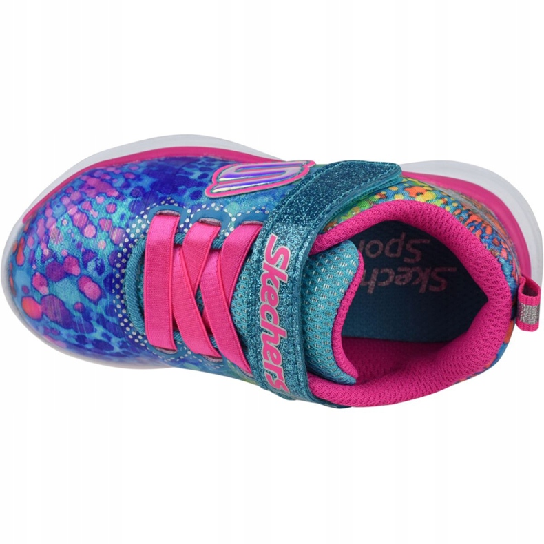 Skechers Wavy-Lites Jr 81385N-MLT vícebarevný zelená 2 Skechers Wavy-Lites Jr 81385N-MLT vícebarevný zelená 2
