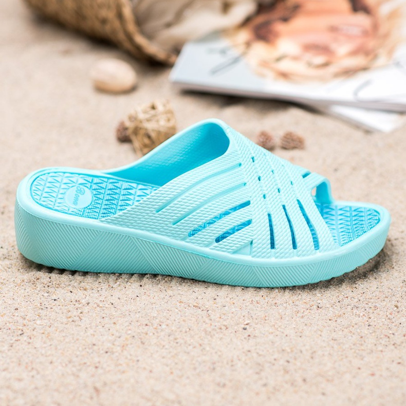 Bona Pohodlné lehké pantofle modrý 2