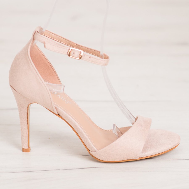 SHELOVET Klasické semišové podpatky hnědý 2