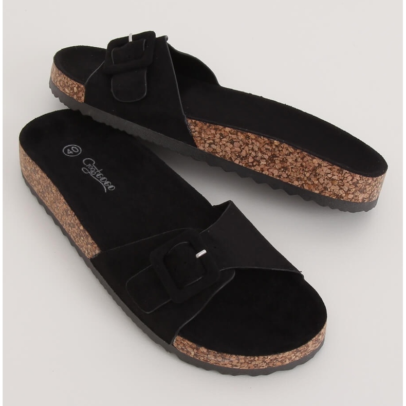 Černá G-5026 Černé korkové podešve 1 Černá G-5026 Černé korkové podešve 1