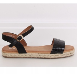 Černé sandály espadrilky WH939 Black černý 2