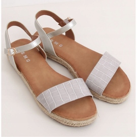 Šedé espadrilové sandály WH939 Grey šedá 1