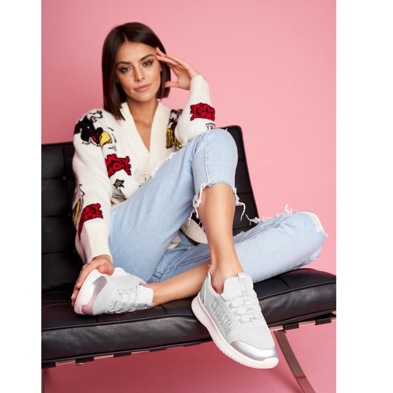 Dámské sportovní boty Big Star White FF274A410 bílý šedá 1