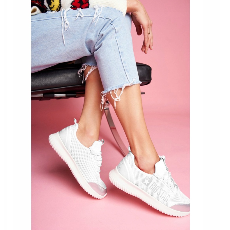 Dámské sportovní boty Big Star White FF274A410 bílý šedá 2