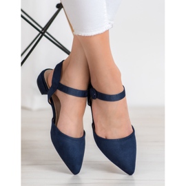 Goodin Tmavě modré lodičky s odhalenou patou námořnická modrá 1