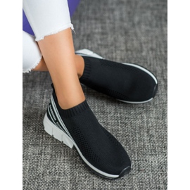 SHELOVET Textilní sportovní obuv bílý černá 1