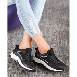 SHELOVET Klasické černé tenisky černá šedá 2