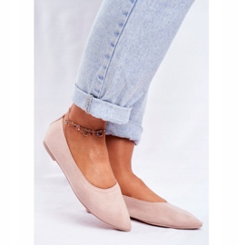 PS1 Dámské eko-semišové balerínky béžové Bellissima béžový 1