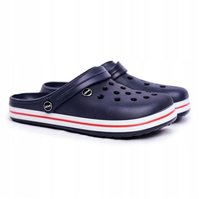 Pánské pantofle do bazénu Kroksy Pasipheme Navy Blue námořnická modř 1