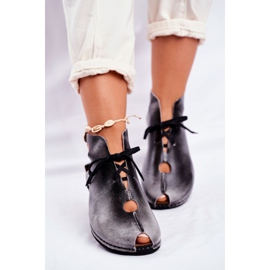 Dámské brogues Maciejka Popiel 03426-03 šedá 1