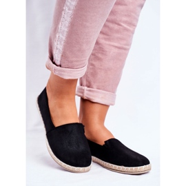 NEWS Dámské černé nazouvací espadrilky černý 1