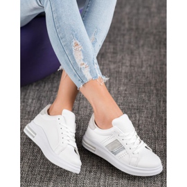 SHELOVET Eko kožené tenisky bílý 2