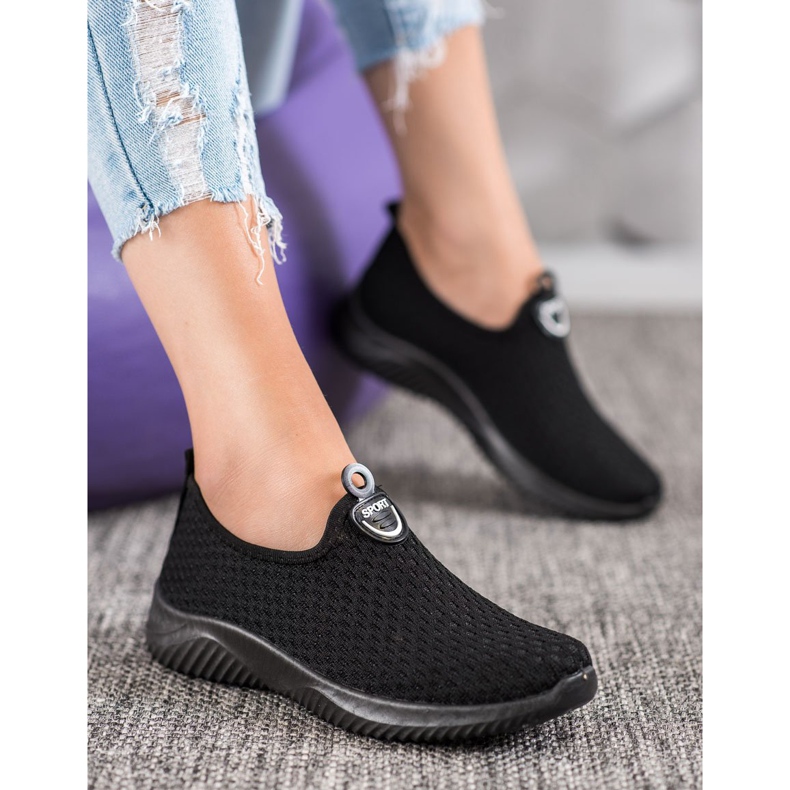 SHELOVET Prolamované sportovní boty černá 1