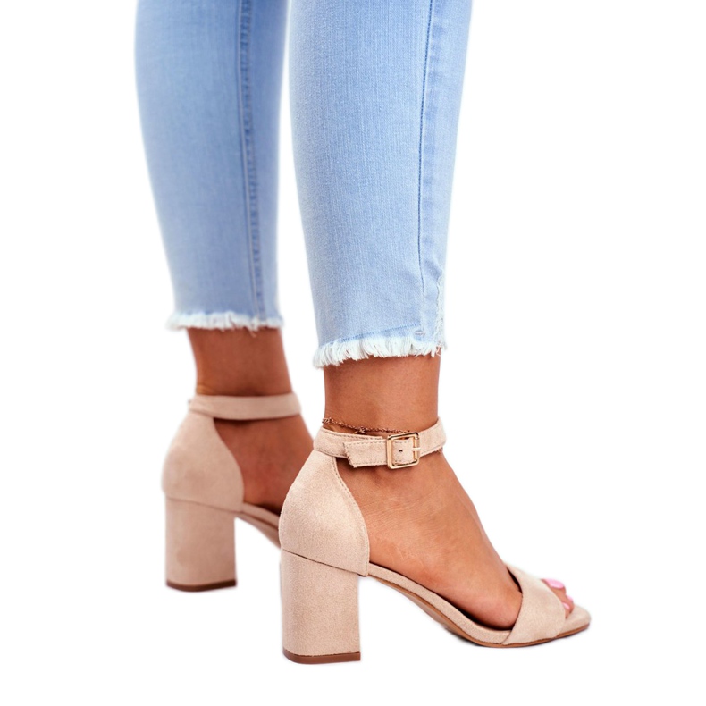 Vinceza Dámské sandály semišové béžové stále více! béžový 2