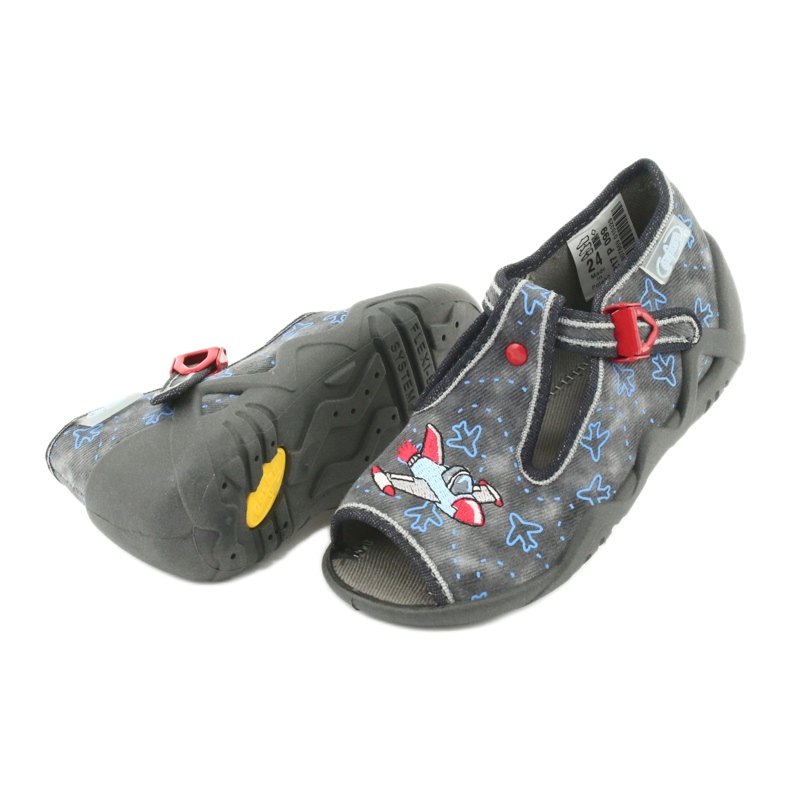 Dětské boty Befado 217P099 červený modrý šedá 5