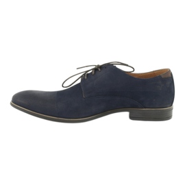 Pilpol 1731 Navy Blue Men's Shoes modrý 1