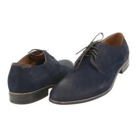 Pilpol 1731 Navy Blue Men's Shoes modrý 4
