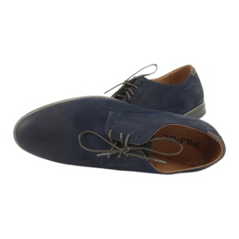 Pilpol 1731 Navy Blue Men's Shoes modrý 5