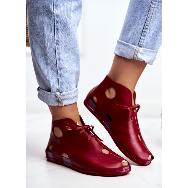 Dámské brogues Maciejka Red 03426-08 červený 1