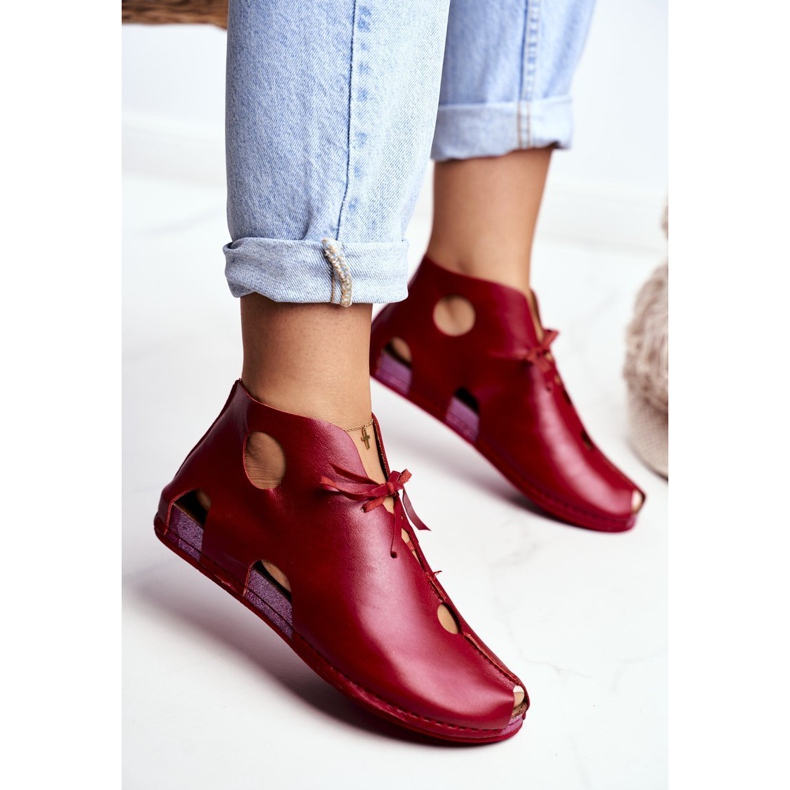 Dámské brogues Maciejka Red 03426-08 červené 2 Dámské brogues Maciejka Red 03426-08 červené 2