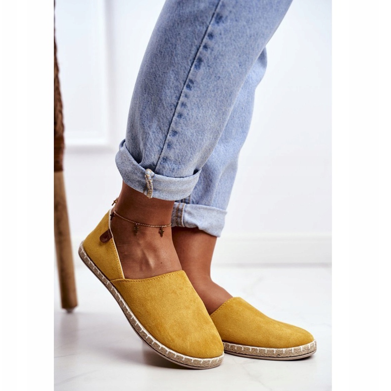 NEWS Dámské žluté vulkánské nazouvací espadrilky žluť 1