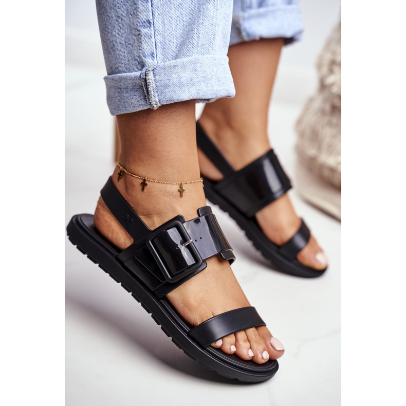 Dámské sandály voňavé gumy ZAXY černé DD285051 černá 2