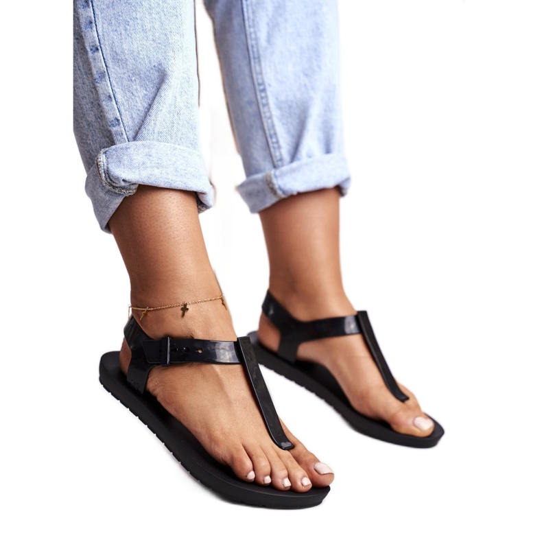 Dámské voňavé gumové sandály ZAXY Black DD285039 černý 1
