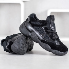 SHELOVET Černé tenisky černá 1