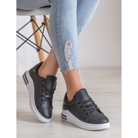 RTX WALK Stylové tenisky z ekologické kůže černý 1