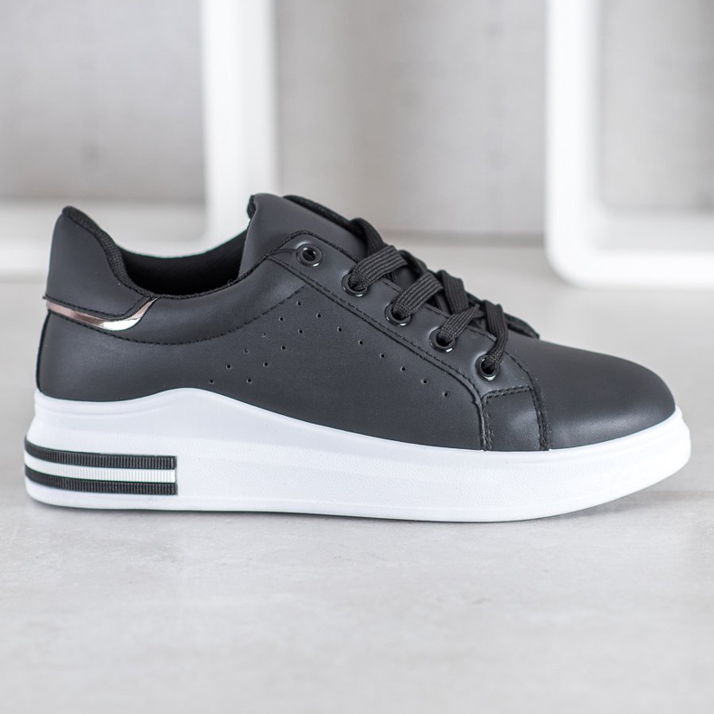 RTX WALK Stylové tenisky z ekologické kůže černý 2
